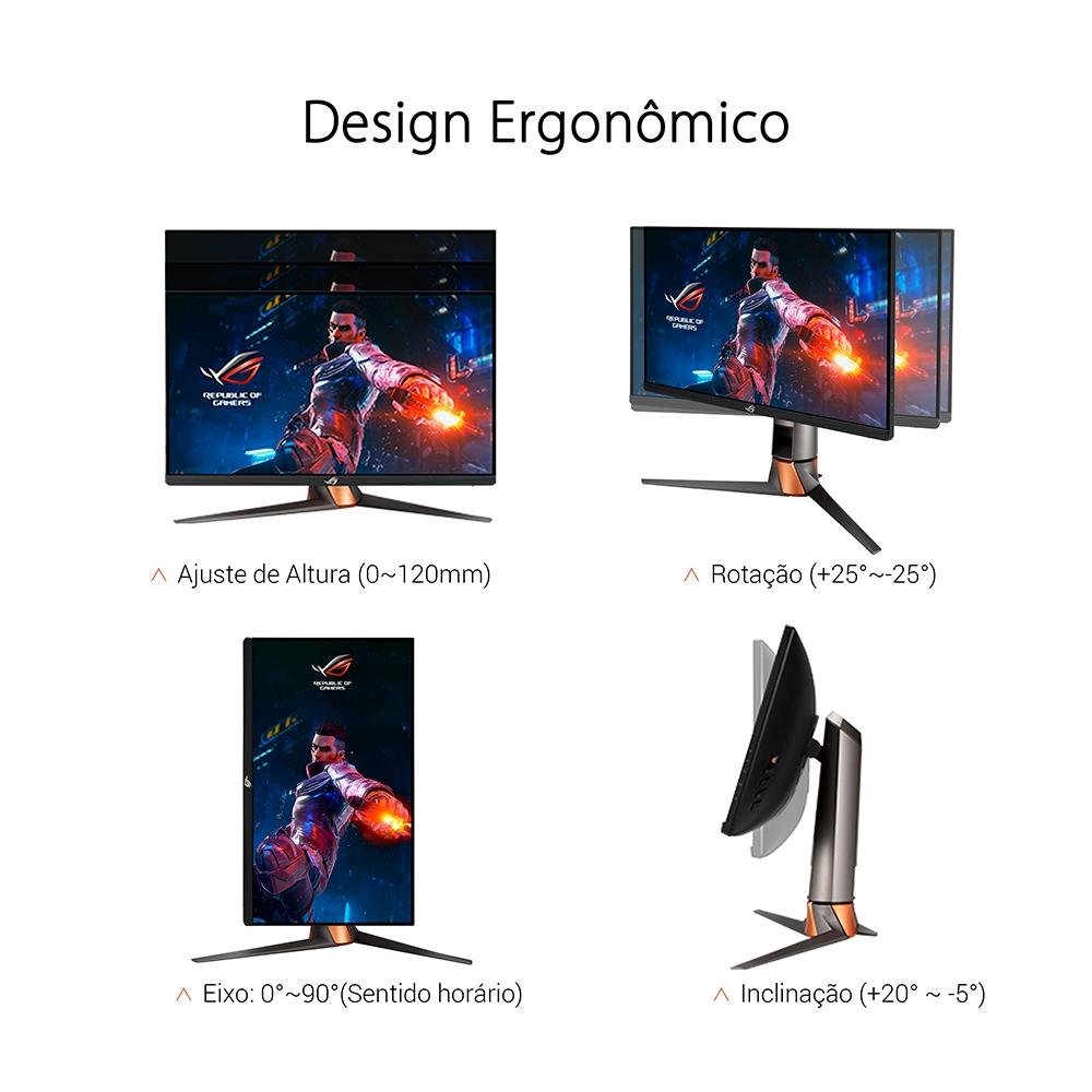 Monitor Gamer Asus ROG Swift 24.5' IPS | KaBuM!