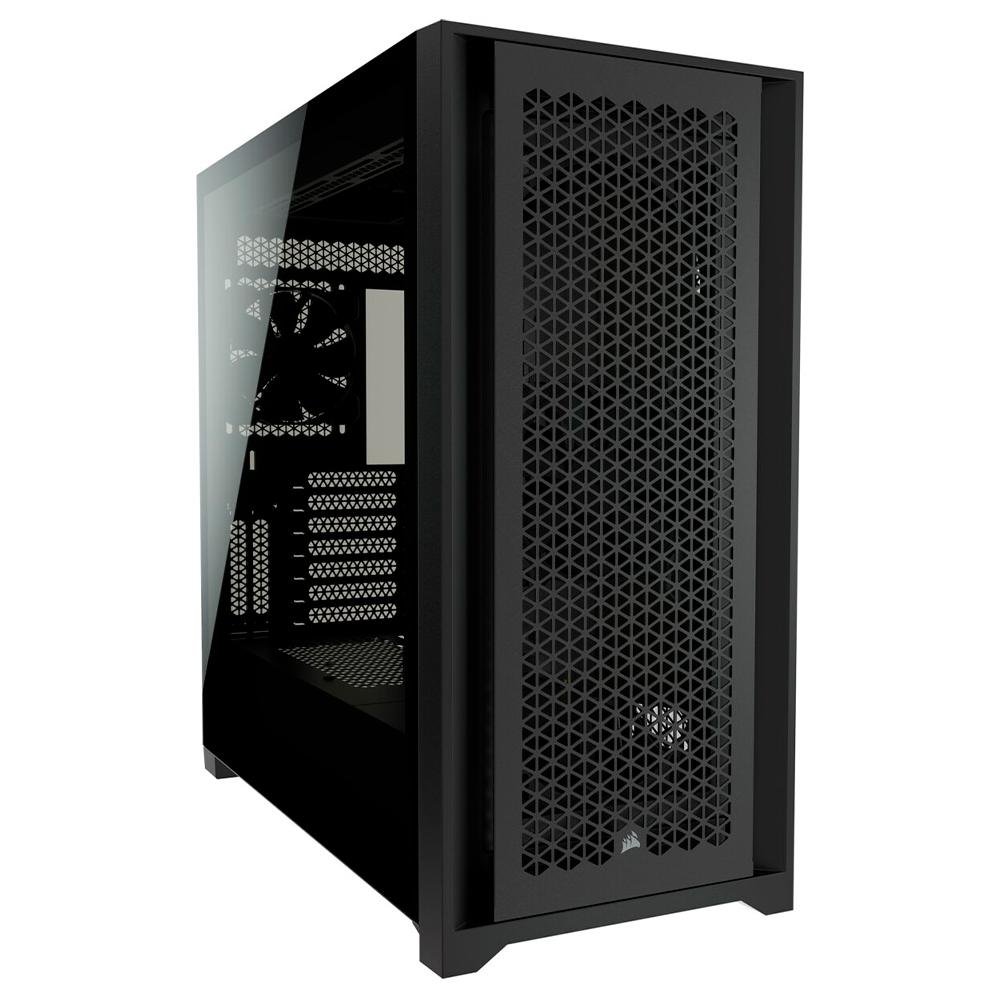 Gabinete Gamer Corsair 5000D Airflow, Mid Tower, ATX, Lateral em Vidro Temperado, 2x Cooler Fan, Preto - CC-9011210-WW Gabinete Gamer Corsair 5000D Airflow, Mid Tower, ATX, Lateral em Vidro Temperado, 2x Cooler Fan, Preto - CC-9011210-WW