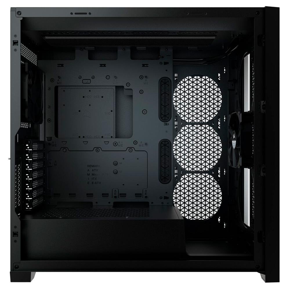 Gabinete Gamer Corsair 5000D Airflow, Mid Tower, ATX, Lateral em Vidro Temperado, 2x Cooler Fan, Preto - CC-9011210-WW Gabinete Gamer Corsair 5000D Airflow, Mid Tower, ATX, Lateral em Vidro Temperado, 2x Cooler Fan, Preto - CC-9011210-WW