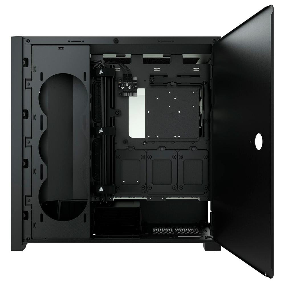 Gabinete Gamer Corsair 5000D Airflow, Mid Tower, ATX, Lateral em Vidro Temperado, 2x Cooler Fan, Preto - CC-9011210-WW Gabinete Gamer Corsair 5000D Airflow, Mid Tower, ATX, Lateral em Vidro Temperado, 2x Cooler Fan, Preto - CC-9011210-WW