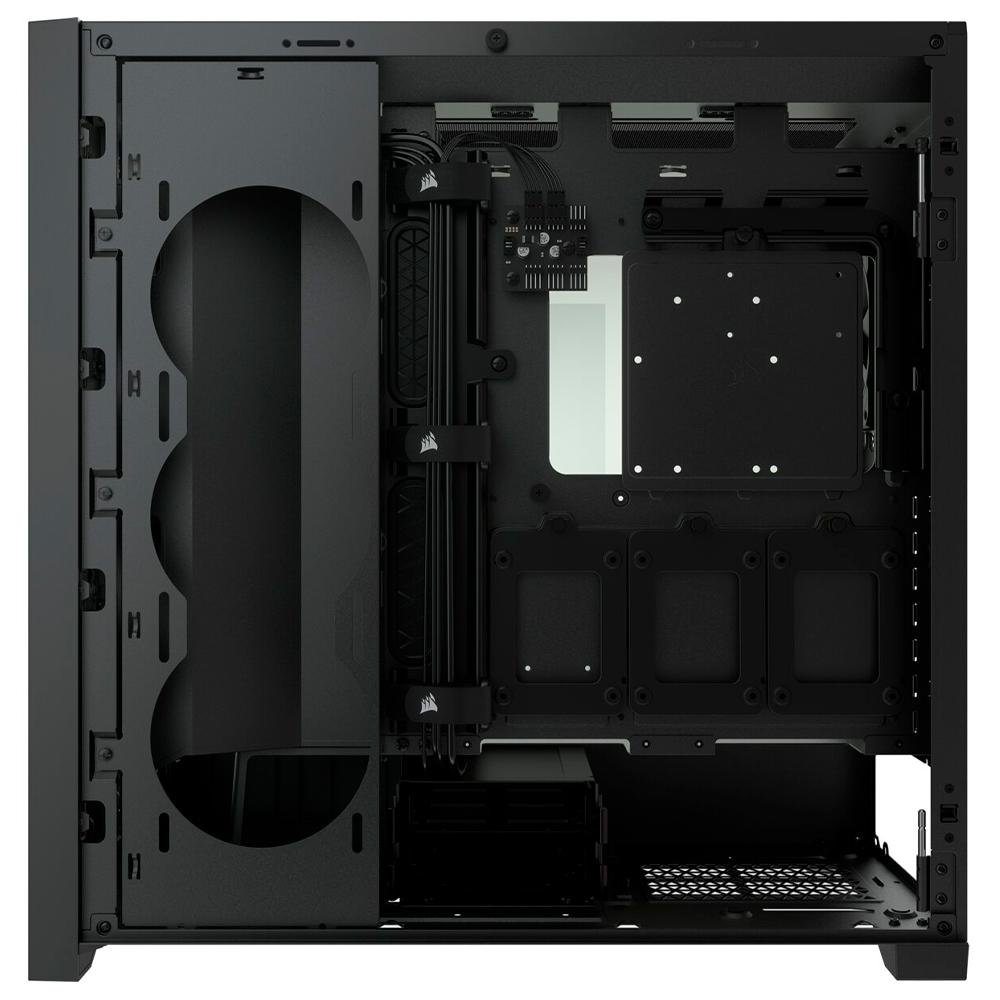 Imagem 8 de 11 do produto Gabinete Gamer Corsair 5000D Airflow, Mid Tower, ATX, Lateral em Vidro Temperado, 2x Cooler Fan, Preto - CC-9011210-WW