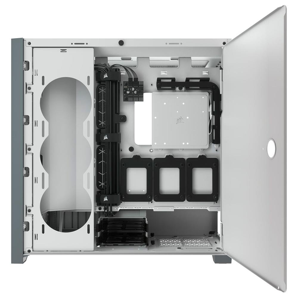 Gabinete Gamer Corsair 5000D Airflow, Mid-Tower, ATX, Lateral em Vidro Temperado, 2x FANs, Branco - CC-9011211-WW Gabinete Gamer Corsair 5000D Airflow, Mid-Tower, ATX, Lateral em Vidro Temperado, 2x FANs, Branco - CC-9011211-WW
