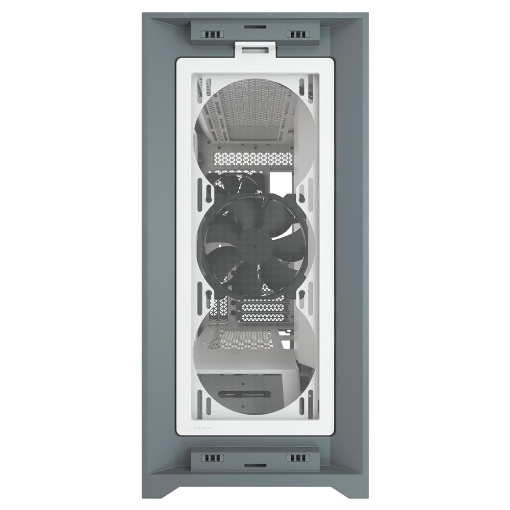 Gabinete Gamer Corsair 5000D Airflow, Mid-Tower, ATX, Lateral em Vidro Temperado, 2x FANs, Branco - CC-9011211-WW Gabinete Gamer Corsair 5000D Airflow, Mid-Tower, ATX, Lateral em Vidro Temperado, 2x FANs, Branco - CC-9011211-WW