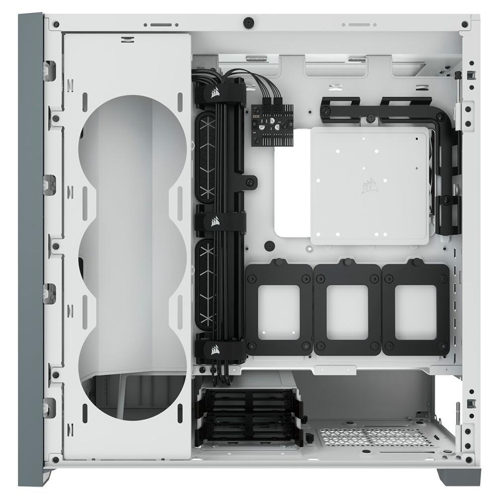 Gabinete Gamer Corsair 5000D Airflow, Mid-Tower, ATX, Lateral em Vidro Temperado, 2x FANs, Branco - CC-9011211-WW Gabinete Gamer Corsair 5000D Airflow, Mid-Tower, ATX, Lateral em Vidro Temperado, 2x FANs, Branco - CC-9011211-WW
