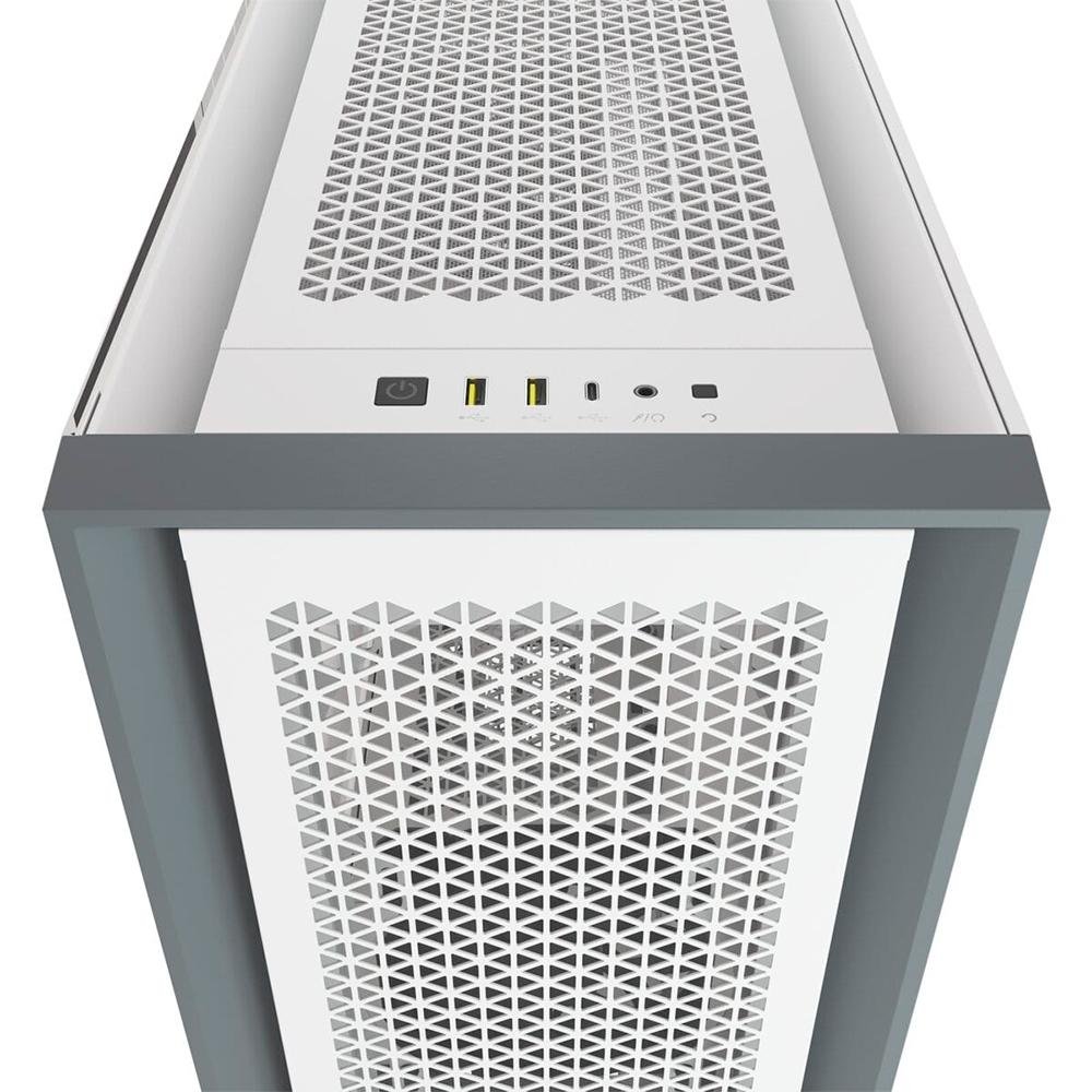 Imagem 9 de 9 do produto Gabinete Gamer Corsair 5000D Airflow, Mid-Tower, ATX, Lateral em Vidro Temperado, 2x FANs, Branco - CC-9011211-WW