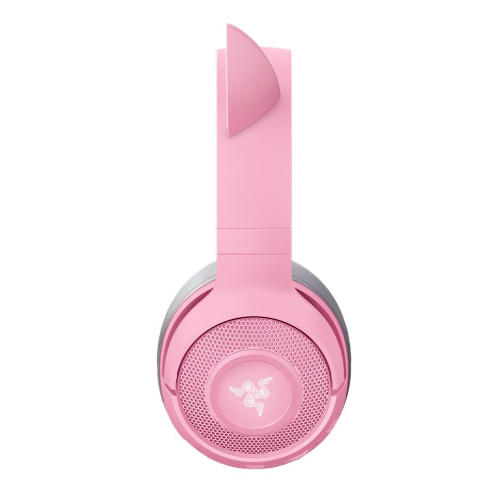 Razer Kraken BT Kitty Edition - クォーツピンク Headset Gamer Sem Fio Gatinho Razer Kraken BT Kitty | KaBuM!