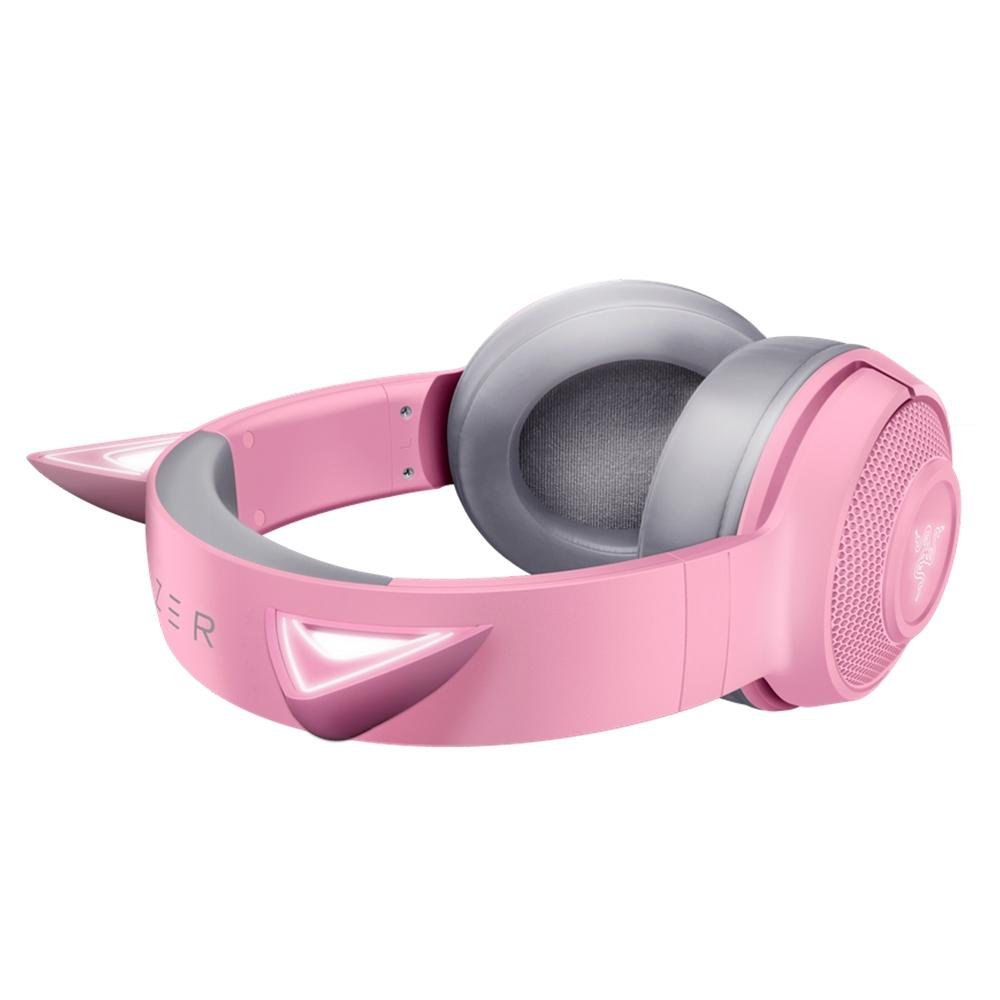 Headset Gamer Sem Fio Gatinho Razer Kraken BT Kitty | KaBuM! Headset Gamer Sem Fio Gatinho Razer Kraken BT Kitty | KaBuM!