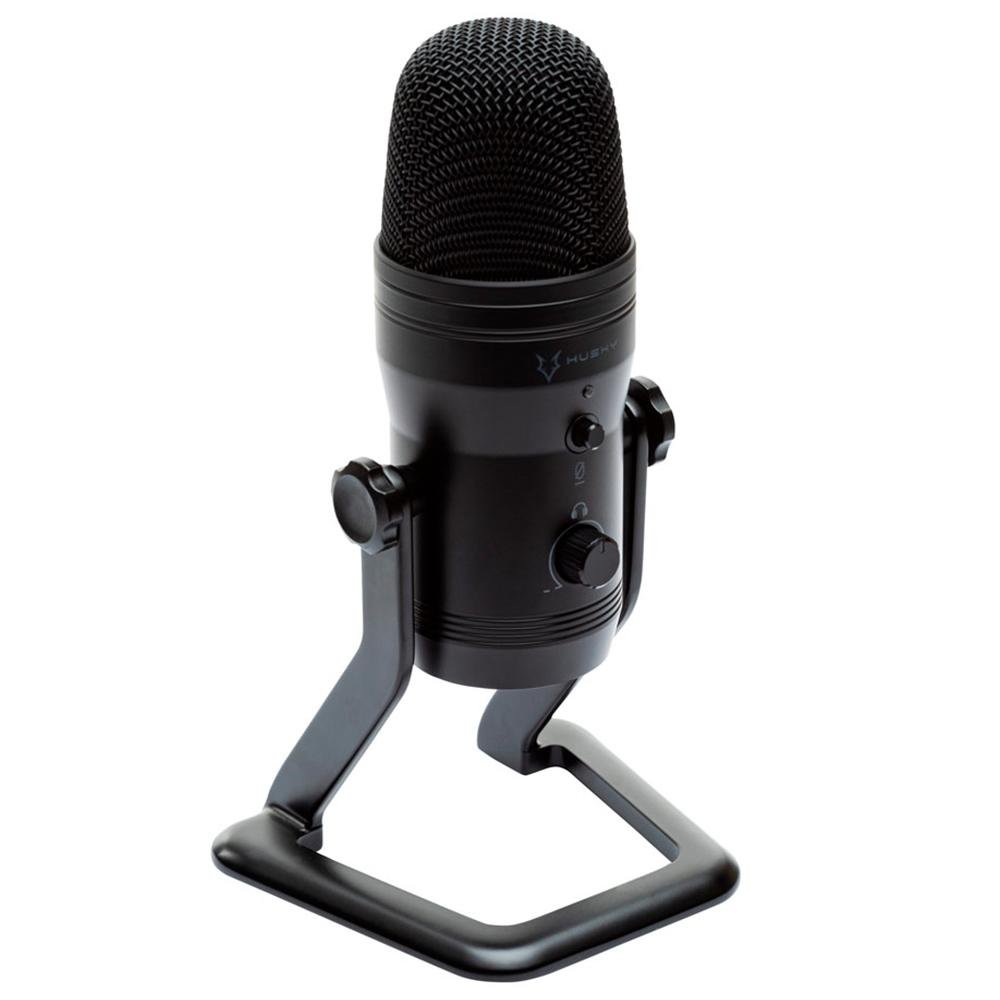 Imagem 8 de 10 do produto Microfone Condensador Husky Gaming Avalanche USB Black p/ Podcasts