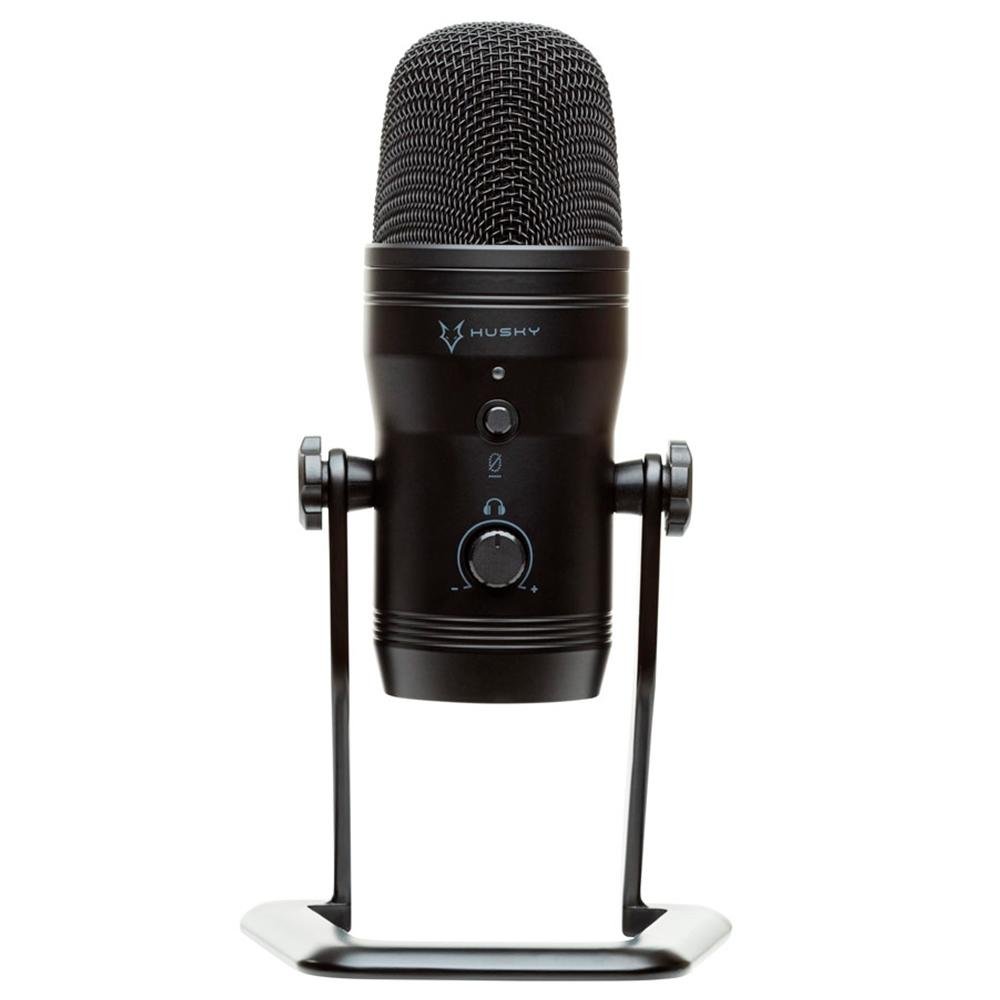 Imagem 2 de 10 do produto Microfone Condensador Husky Gaming Avalanche USB Black p/ Podcasts