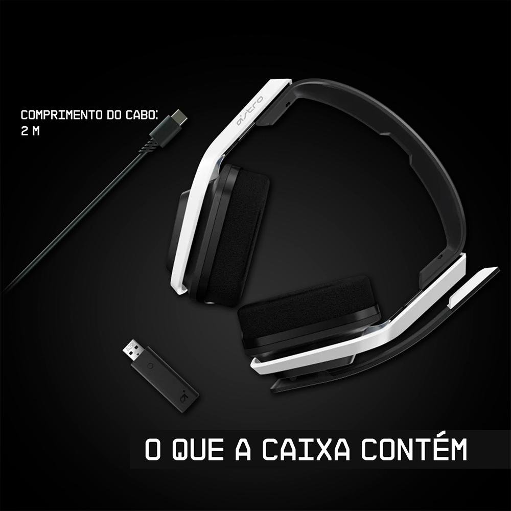 Imagem 12 de 16 do produto Headset Gamer Sem Fio Astro A20 Gen 2, USB, para Xbox Series X/S Xbox One PC Mac, Branco/Verde - 939-001883