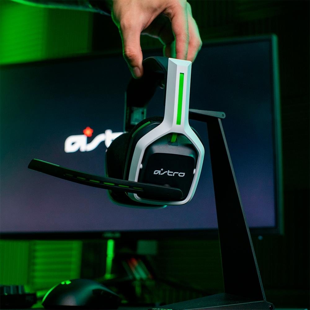 Imagem 15 de 16 do produto Headset Gamer Sem Fio Astro A20 Gen 2, USB, para Xbox Series X/S Xbox One PC Mac, Branco/Verde - 939-001883