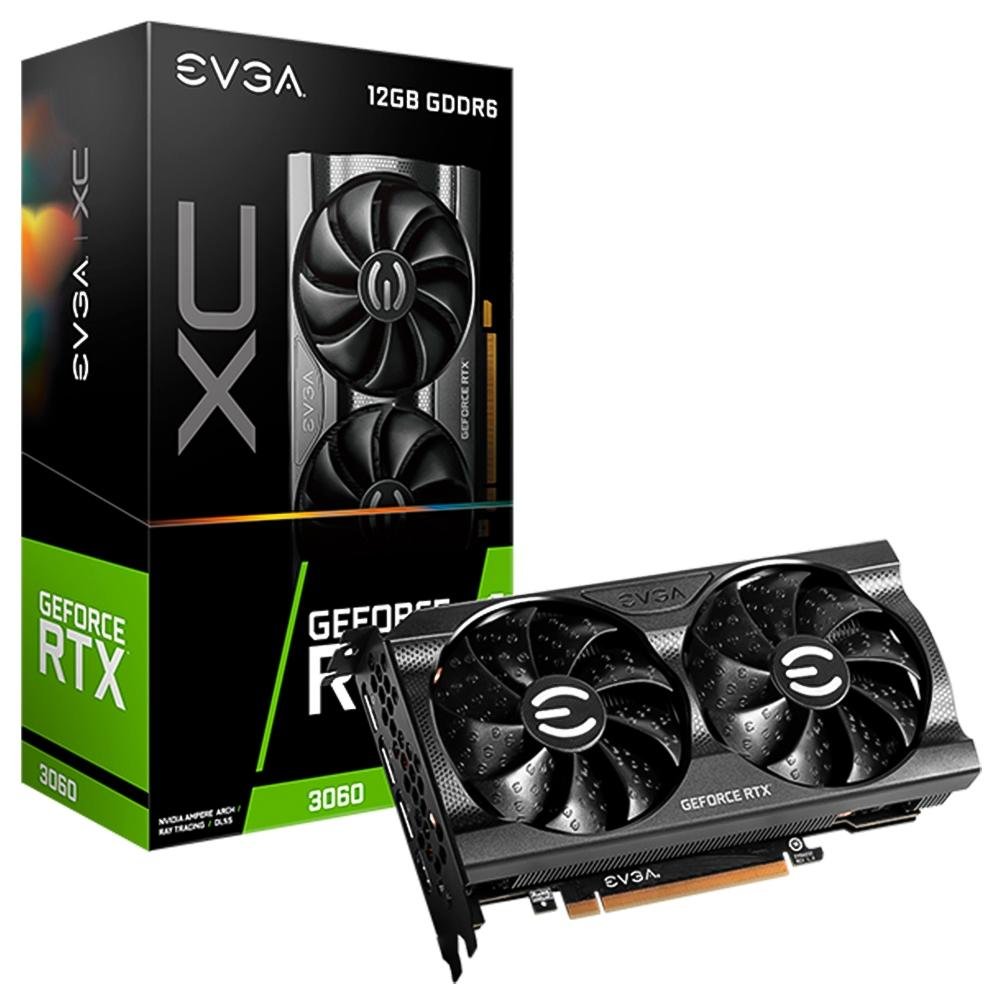 Placa de Vídeo RTX 3060 EVGA GeForce XC GAMING, 12GB GDDR6