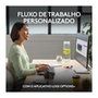 Teclado sem fio Logitech ERGO K860 com Layout Dividido, Suporte para Descanso de Pulso, Conexão Bluetooth e USB, Windows e Mac - 920-009169