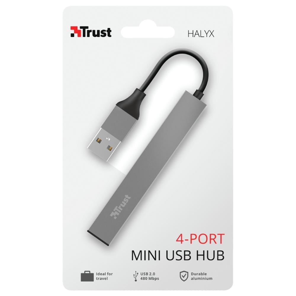 Hub ( Balão.info) Halyx, 4 Portas USB 2.0, Ultra Compacto, Conexão USB, de Alumínio, - ( Balão.info - foto 3