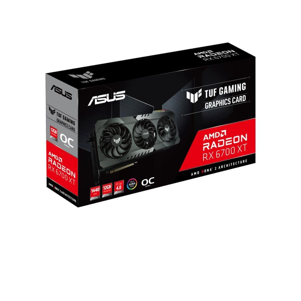 Placa de Vídeo RX 6700 XT Asus AMD Radeon, 12GB GDDR6, 16 Gbps - TUF-RX6700XT-O12G-GAMING