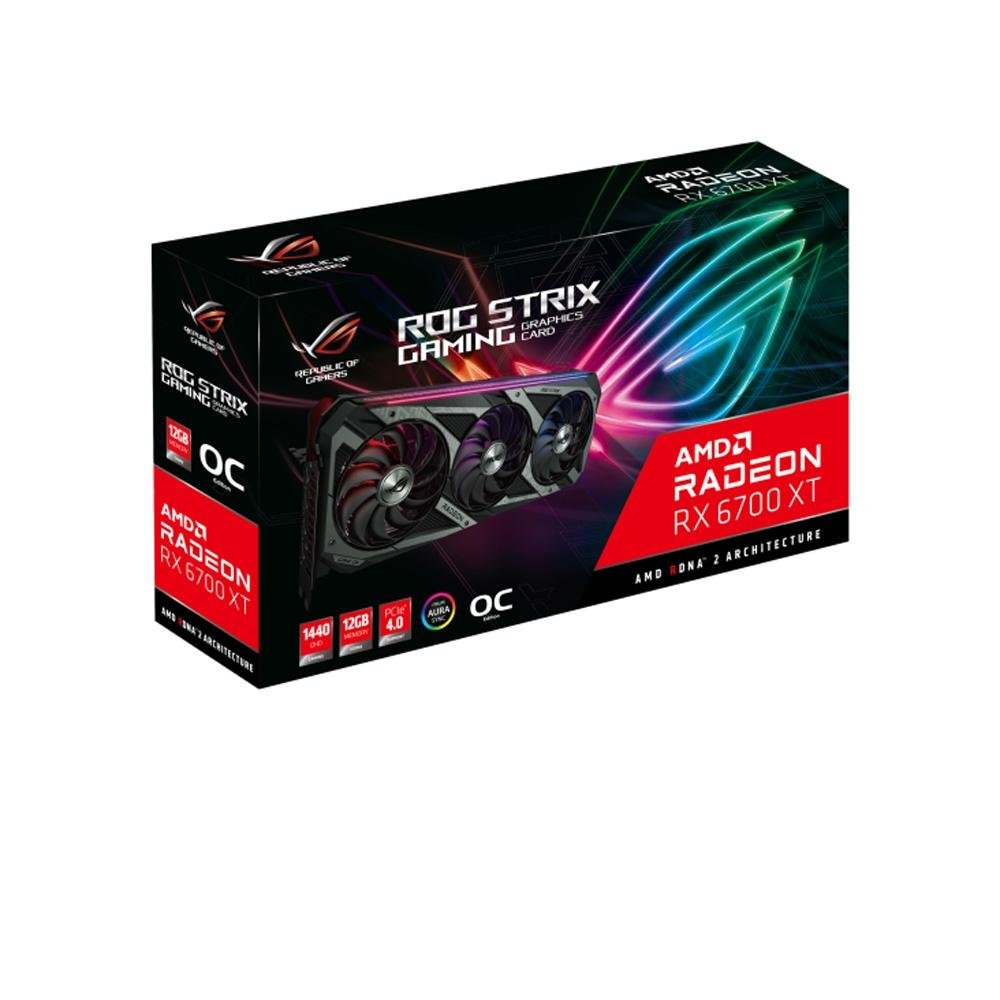 【美品】ASUS ROG STRIX RX 6700 XT 12GB Placa de Vídeo ASUS AMD Radeon RX 6700 XT | KaBuM!