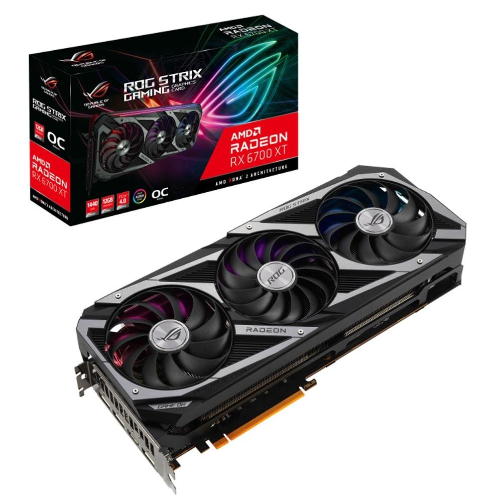 Placa de Vídeo ASUS AMD Radeon RX 6700 XT | KaBuM!