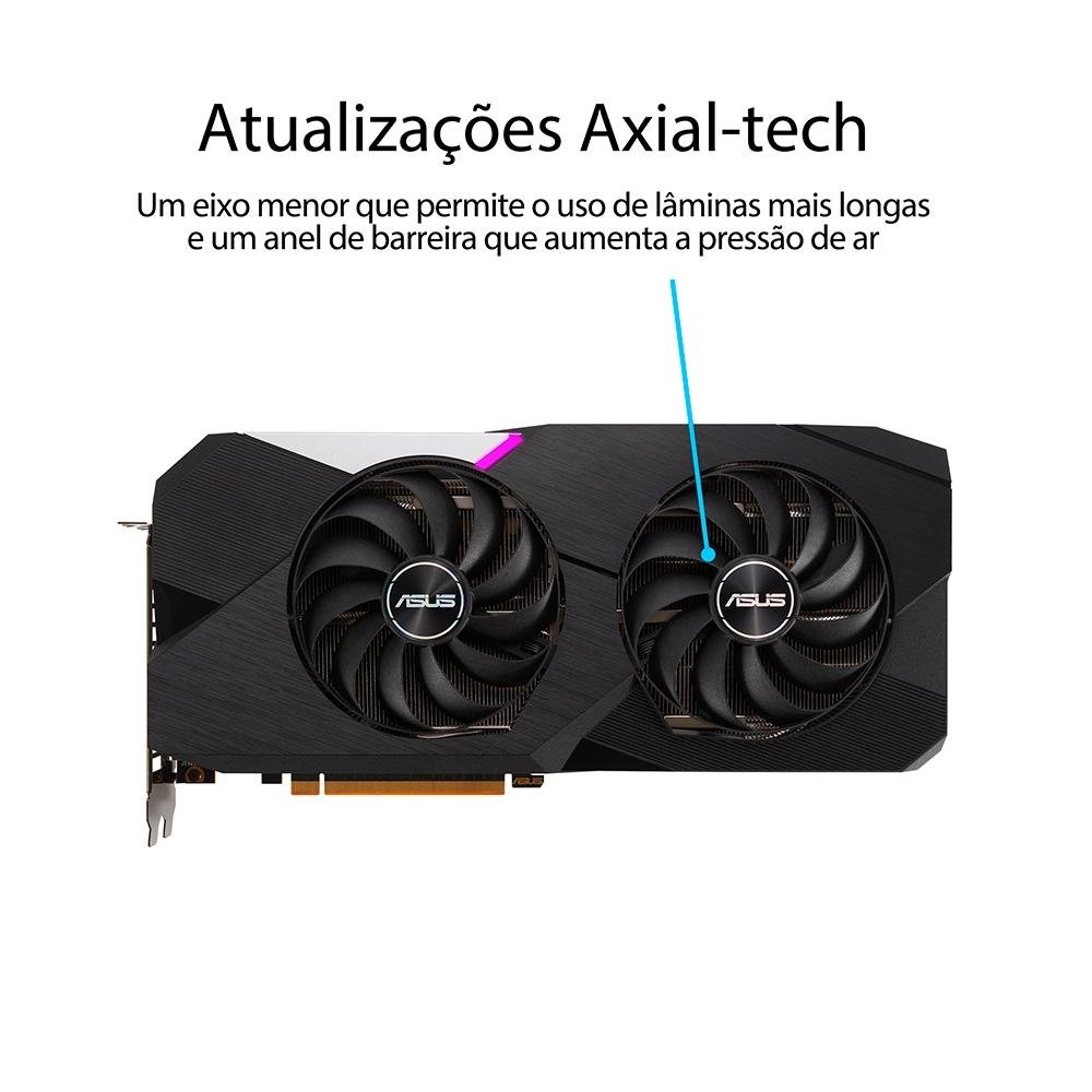 Placa de Vídeo RX 6700 XT Asus AMD Radeon, 12GB GDDR6, 16 Gbps - DUAL-RX6700XT-12G