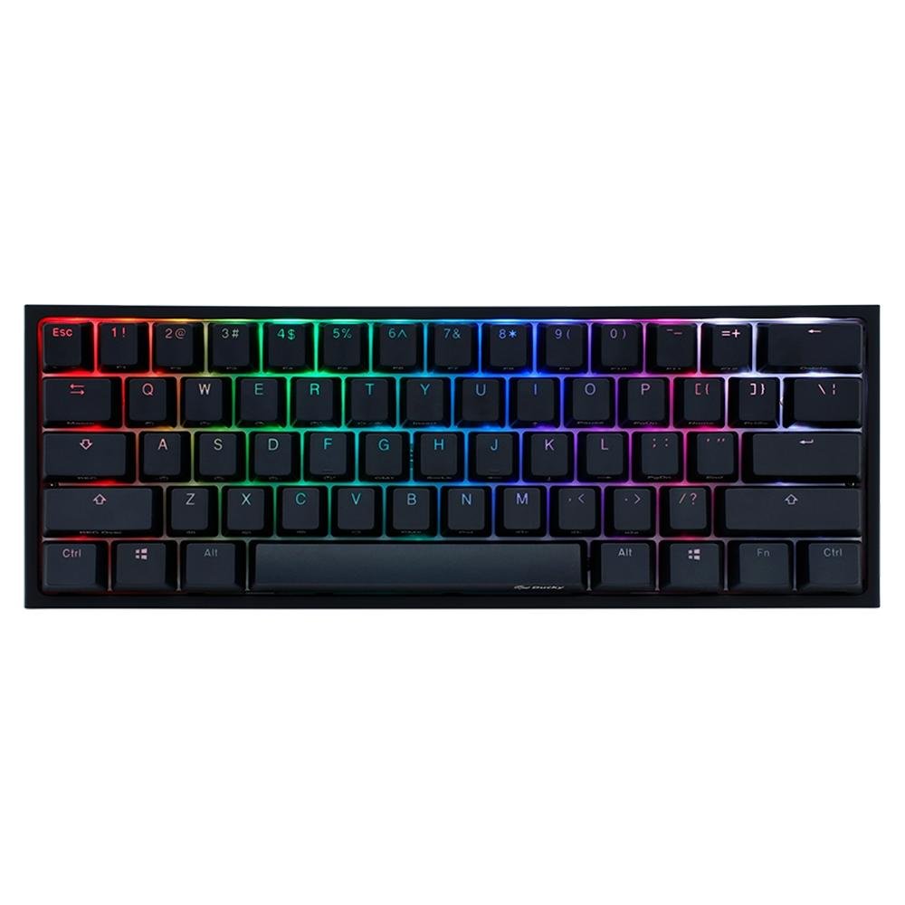 Ducky Channel ONE 2 MINI RGB 60% CHERRY… Teclado Gamer Mecânico Ducky Channel One 2 Mini v2 RGB, USB 2.0