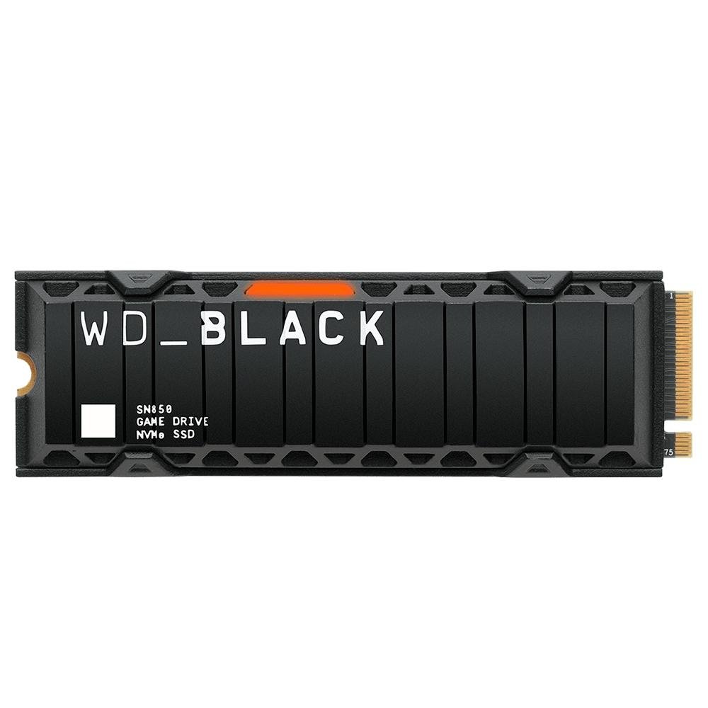 SSD WD Black SN850, 1TB, NVMe, PCIe Gen4, Heatsink, Leitura: 7000MB/s e Gravação: 5300MB/s, Preto - WDS100T1XHE SSD WD Black SN850, 1TB, NVMe, PCIe Gen4, Heatsink, Leitura: 7000MB/s e Gravação: 5300MB/s, Preto - WDS100T1XHE