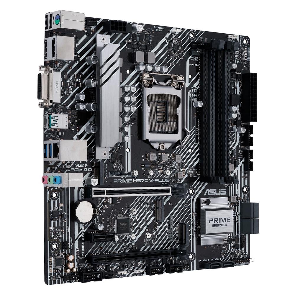 Placa Mãe Asus Prime H570M-PLUS, Intel Socket LGA1200, microATX