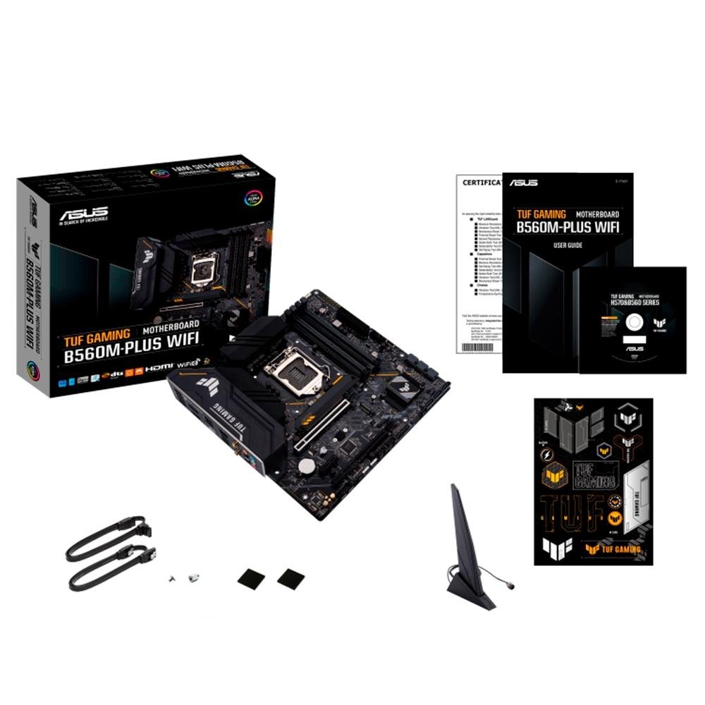 Imagem 7 de 7 do produto Placa-Mãe ASUS TUF GAMING B560M-PLUS WIFI, Intel LGA1200, microATX, DDR4 - 90MB1770-M0EAY0