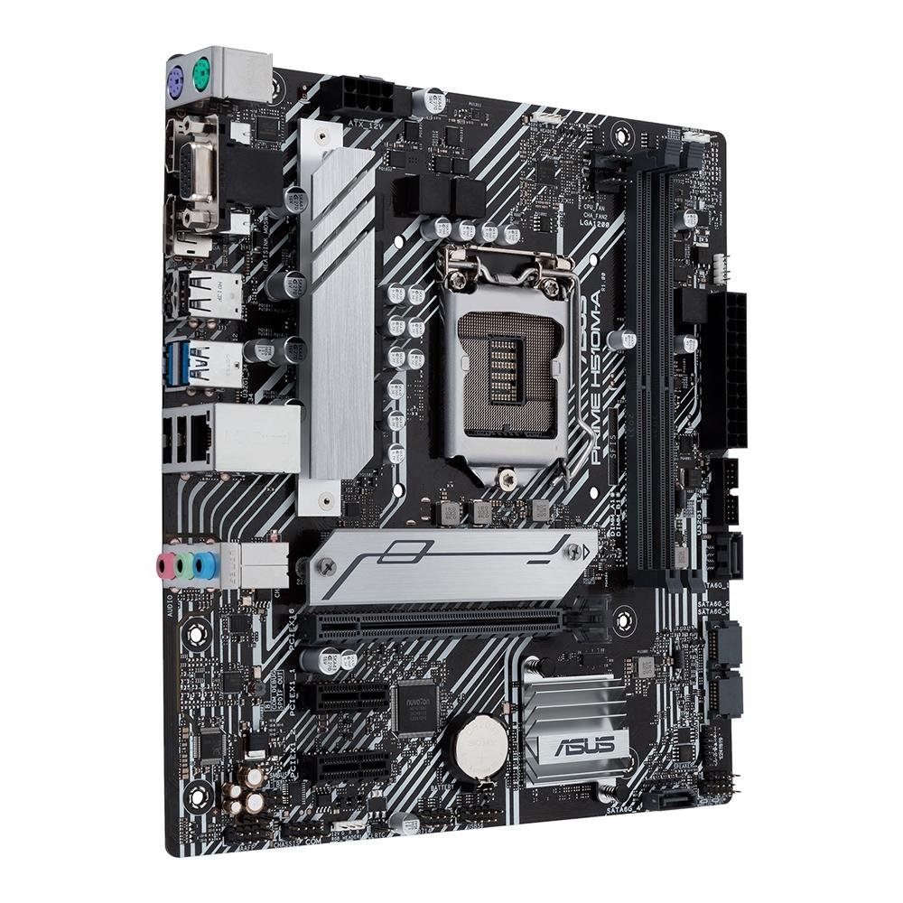 Placa-Mãe ASUS Prime H510M-A, Intel Socket LGA1200, microATX, DDR4, Preto - 90MB17C0-M0EAY0