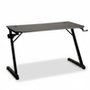 Mesa Gamer Husky Snow, Preto - Superfície em Fibra de Carbono, Suporte para Headset e Copo, Resistente à Umidade - HDG100