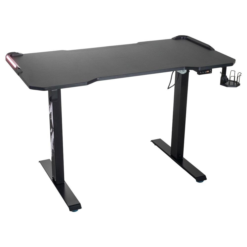 Mesa Gamer Husky Gaming Hailstorm 900, Preto, Regulagem de Altura Automática , Pré-set com Alturas, RGB - HGMQ011 Mesa Gamer Husky Gaming Hailstorm 900, Preto, Regulagem de Altura Automática , Pré-set com Alturas, RGB - HGMQ011