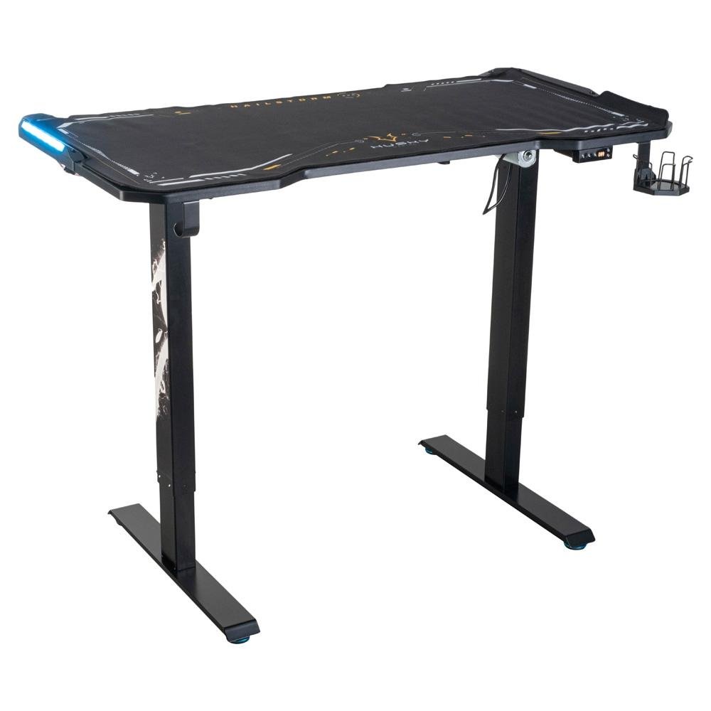 Mesa Gamer Husky Gaming Hailstorm 900, Preto, Regulagem de Altura Automática , Pré-set com Alturas, RGB - HGMQ011 Mesa Gamer Husky Gaming Hailstorm 900, Preto, Regulagem de Altura Automática , Pré-set com Alturas, RGB - HGMQ011