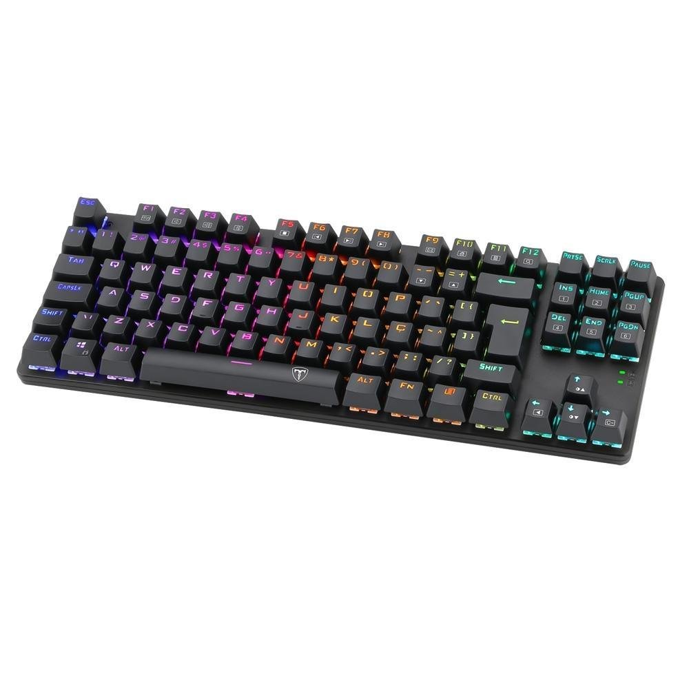 Imagem 3 de 5 do produto Teclado Mecanico Gamer T-Dagger Bora RGB, Switch Outemu Red, Anti-Ghosting, ABNT2, Preto - T-TGK315-RD (PT-RED)