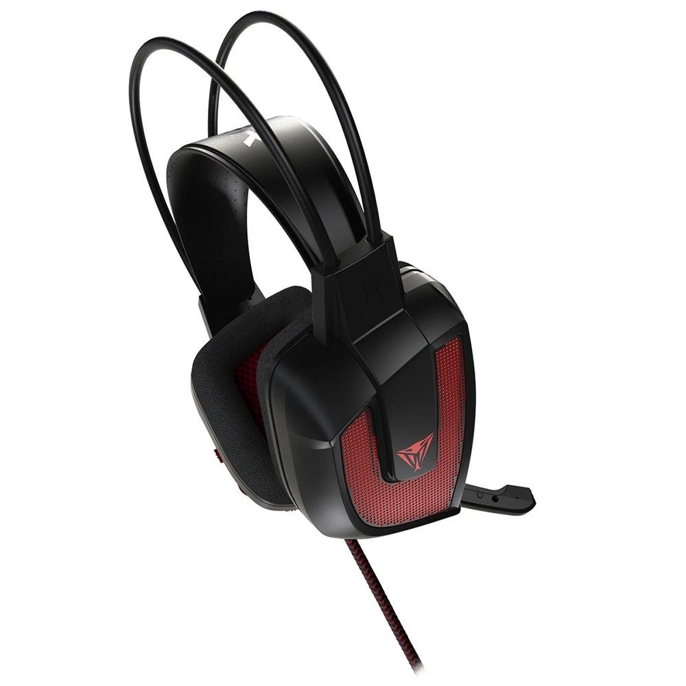 Headset Gamer Patriot Viper V360, Conexão USB, LED Vermelho, 7.1 Virtual Surround, Driver 40mm, Preto - PV3607UMLK