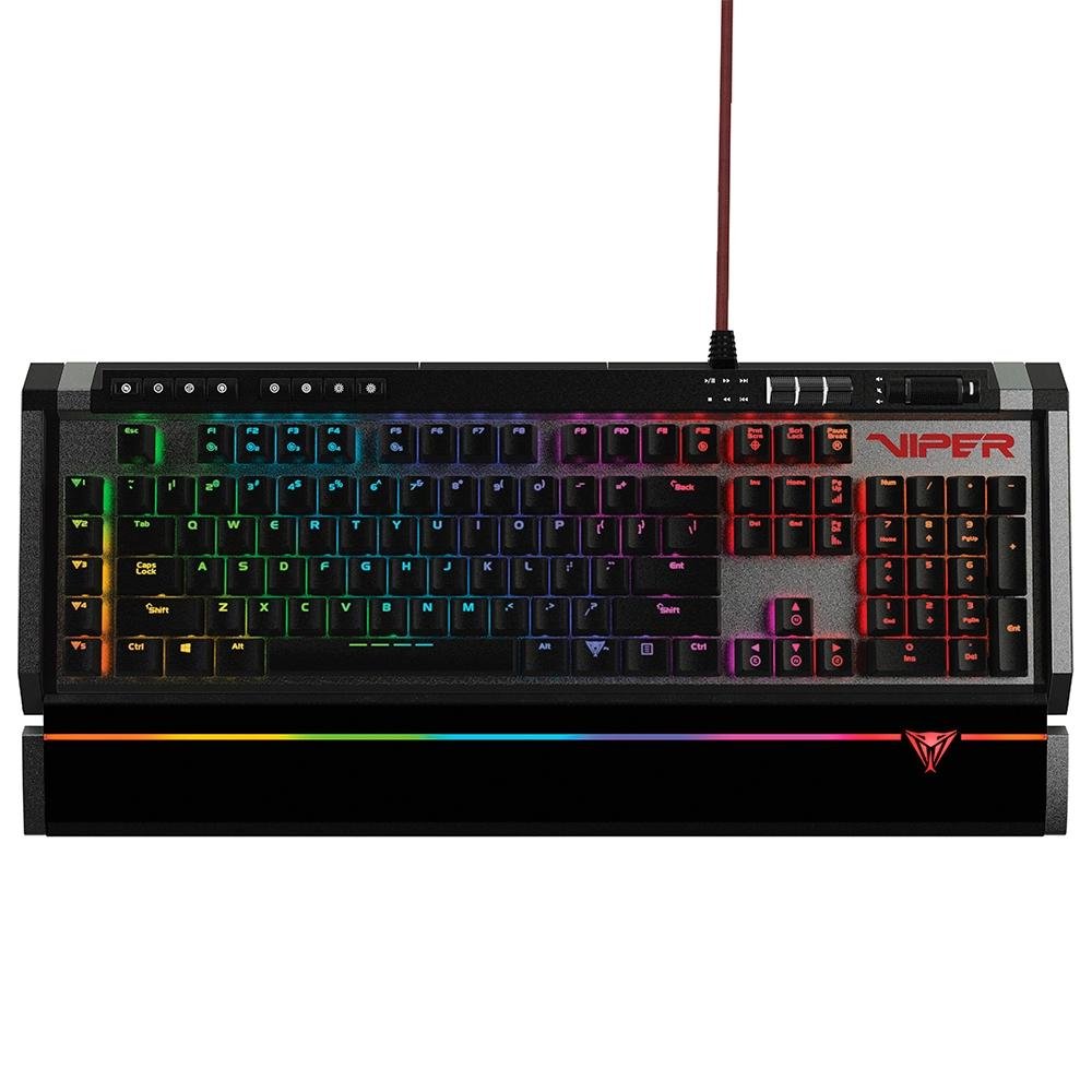 Teclado Gamer Mecânico Patriot Viper V770, RGB, Switche Kailh Red