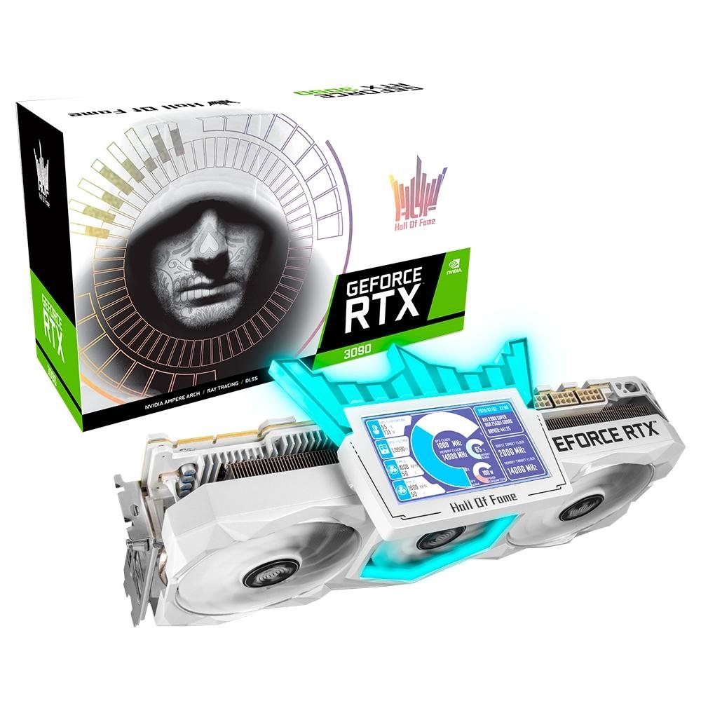 Placa de Vídeo GALAX GeForce RTX 3090 HOF Limited Edition, 19.5 Gbps, 24GB GDDR6X, Ray Tracing, DLSS - R6X, Ray Tracing, DLSS - 39NXM5MD3BNO Placa de Vídeo GALAX GeForce RTX 3090 HOF Limited Edition, 19.5 Gbps, 24GB GDDR6X, Ray Tracing, DLSS - R6X, Ray Tracing, DLSS - 39NXM5MD3BNO