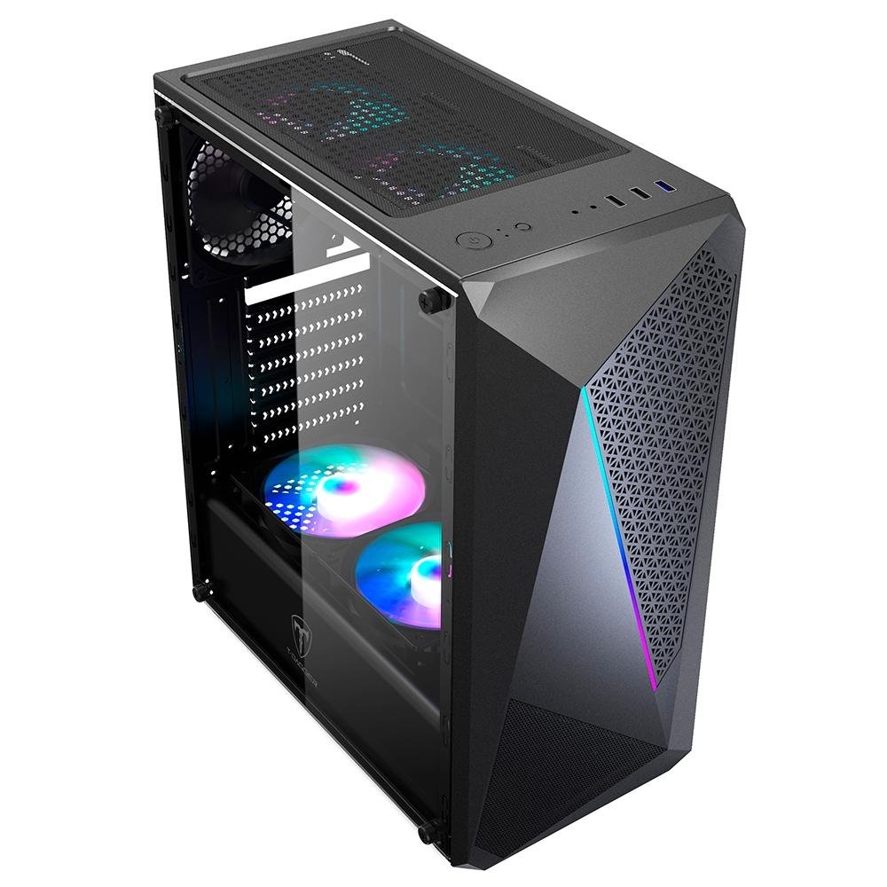 Gabinete Gamer T-Dagger RGB | KaBuM!