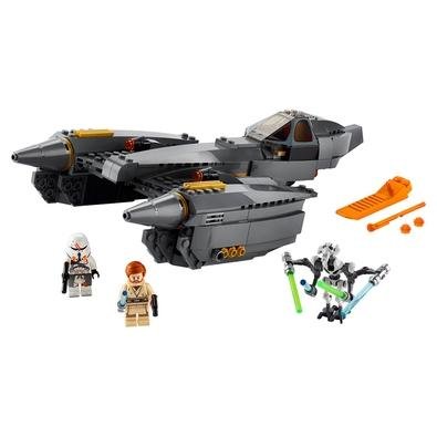 Abra uma galáxia de aventuras de jogo criativas com este espantoso brinquedo construção espacial LEGO Star Wars para crianças: Starfighter do General