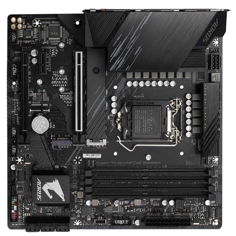 Placa Mãe Gigabyte B560M Aorus Elite, LGA 1200, Micro ATX, DDR4