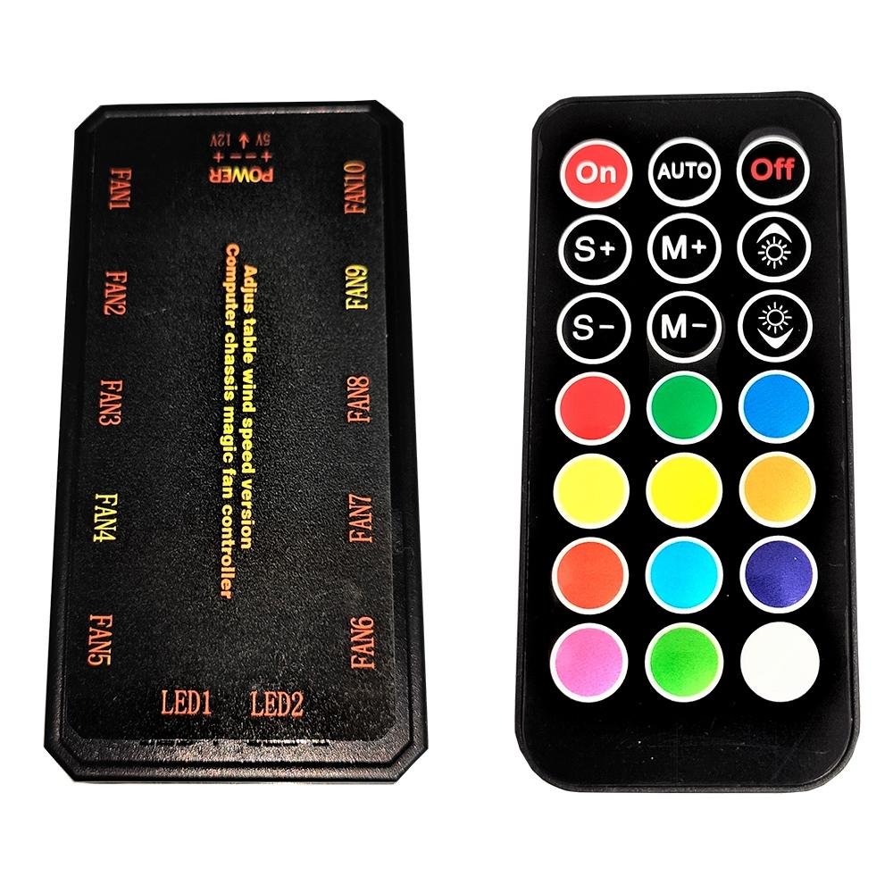 Imagem 11 de 12 do produto Kit Com 3 Ventoinhas Rise Mode Laser, 120mm, ARGB, Preto - RM-RGB-05-5V