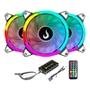 Kit Com 3 Ventoinhas Rise Mode Energy, 120mm, ARGB, Preto  - FN-02-RGB-5V 3