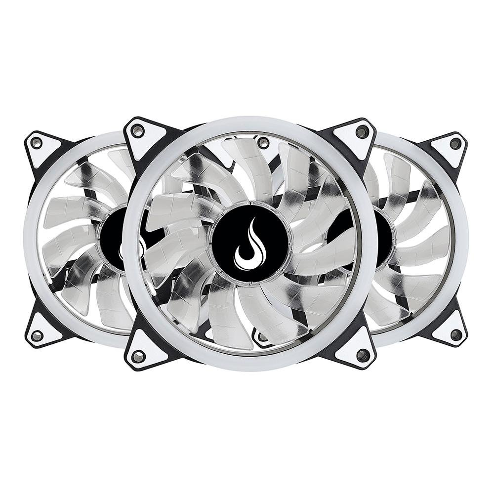 Kit Com 3 Ventoinhas Rise Mode Energy, 120mm, ARGB, Preto - FN-02-RGB-5V - view 5