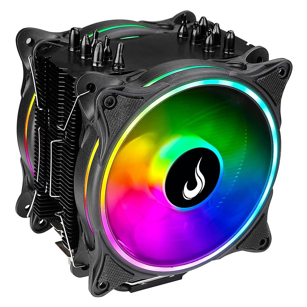 Imagem 2 de 8 do produto Air Cooler Rise Mode Winter Black, ARGB, AMD/Intel, 120mm, Preto - RM-ACW-01-ARGB