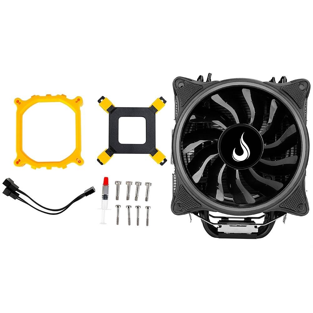 Imagem 8 de 8 do produto Air Cooler Rise Mode Winter Black, ARGB, AMD/Intel, 120mm, Preto - RM-ACW-01-ARGB