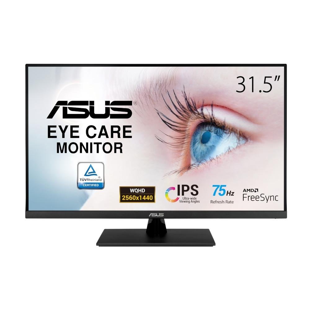 Imagem 13 de 14 do produto Monitor Asus Eye Care 31.5 2K QHD, IPS, HDMI e DisplayPort, 100% sRGB, HDR, Adptive Sync, Ajuste de Ângulo, Som Integrado, VESA - VP32AQ