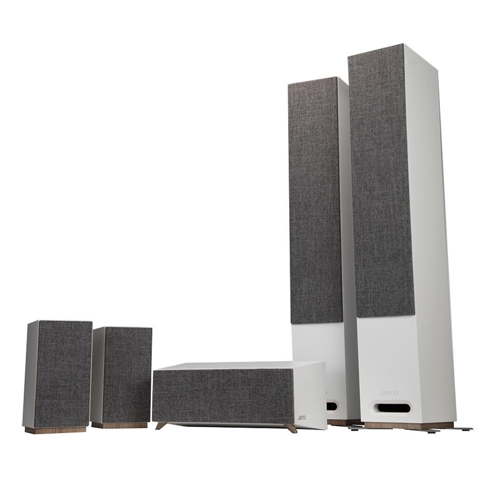 Kit de Caixas para Home Theater Jamo S809 HCS, Dolby Atmos e WaveGuide, Branco - 1064387
