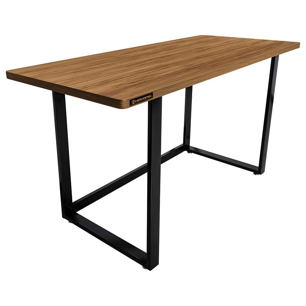 Mesa Office Hayonik MHO 1300 Amêndola Rústica em Estilo Industrial - 72337 - view 2