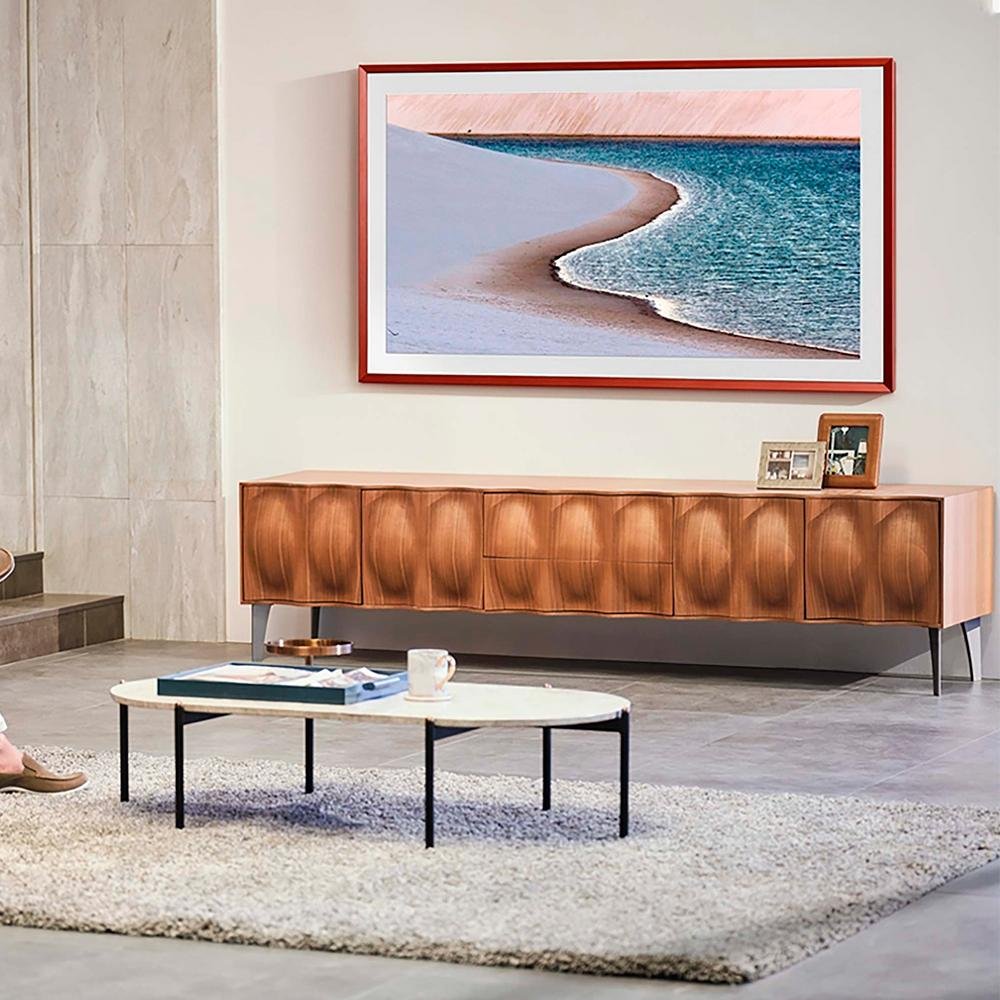 Imagem 8 de 19 do produto Smart TV Samsung 65 Polegadas 4K QLED 65LS03A, Processador IA, HDR10+, Design Slim, Molduras Customizáveis, Modo Arte - QN65LS03AAGXZD