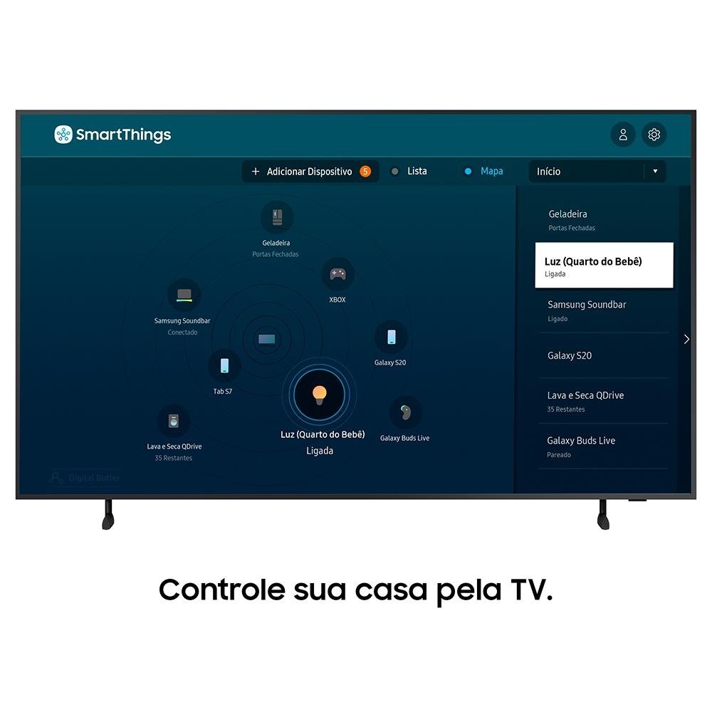 Imagem 16 de 19 do produto Smart TV Samsung 65 Polegadas 4K QLED 65LS03A, Processador IA, HDR10+, Design Slim, Molduras Customizáveis, Modo Arte - QN65LS03AAGXZD