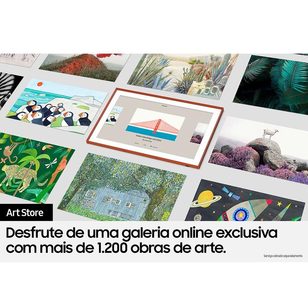 Imagem 10 de 19 do produto Smart TV Samsung 65 Polegadas 4K QLED 65LS03A, Processador IA, HDR10+, Design Slim, Molduras Customizáveis, Modo Arte - QN65LS03AAGXZD