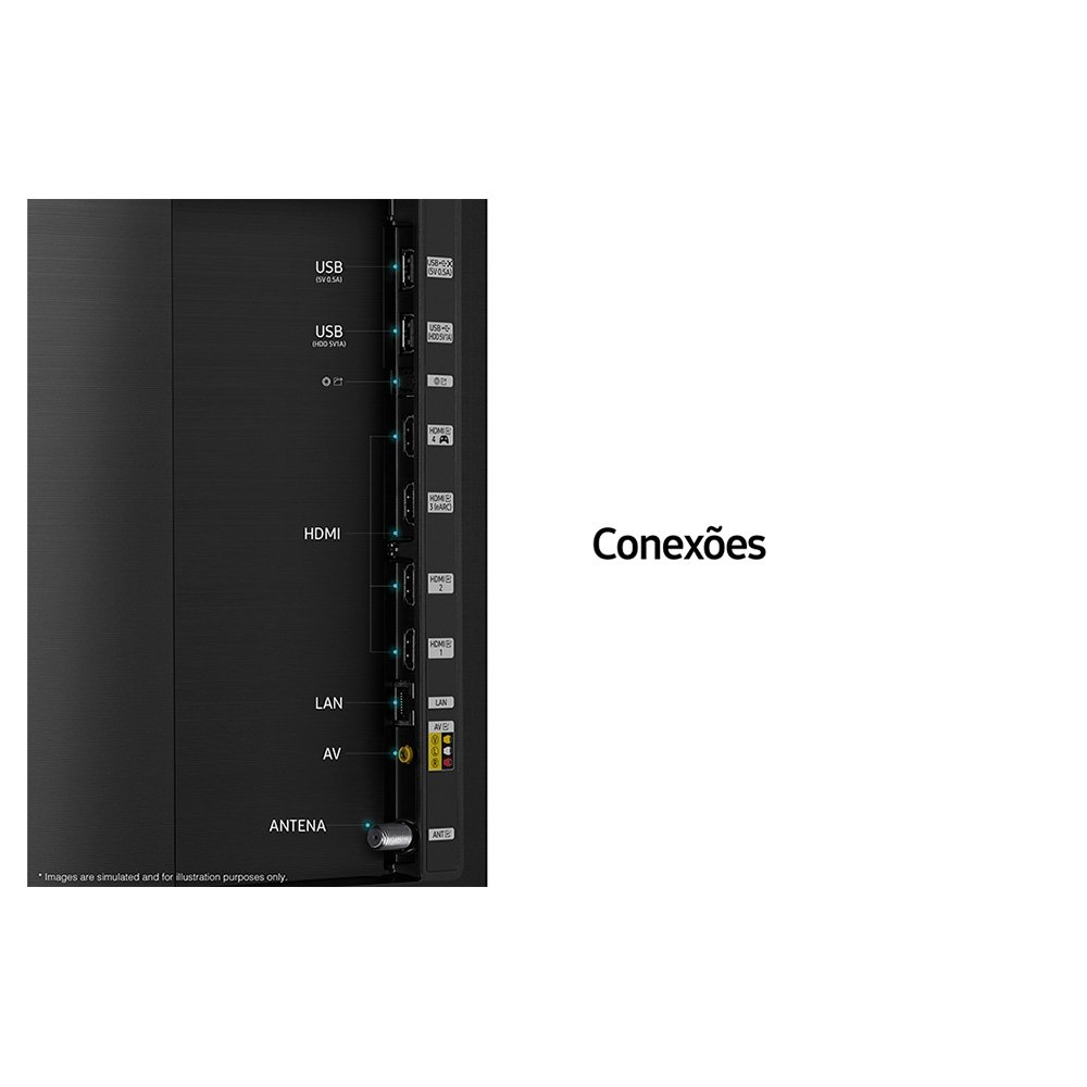 Imagem 6 de 15 do produto Smart TV Samsung 75 Polegadas 4K QLED 75Q70A, 4 HDMI, Wi-Fi, 120Hz, Processador IA, Tela Infinita, Design Slim, Alexa - QN75Q70AAGXZD