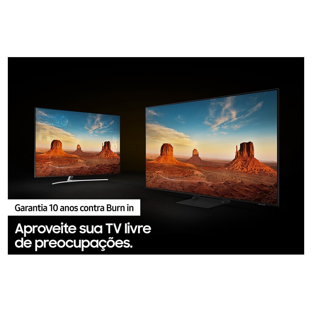 Imagem 11 de 15 do produto Smart TV Samsung 75 Polegadas 4K QLED 75Q70A, 4 HDMI, Wi-Fi, 120Hz, Processador IA, Tela Infinita, Design Slim, Alexa - QN75Q70AAGXZD